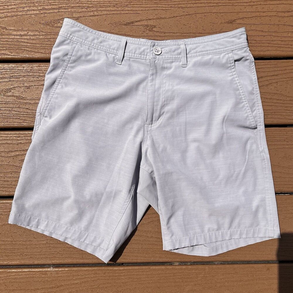 Nordstrom Shop Shorts Men’s Size 30‎ W Flat Front Regular Fit Casual Blue Chinos
